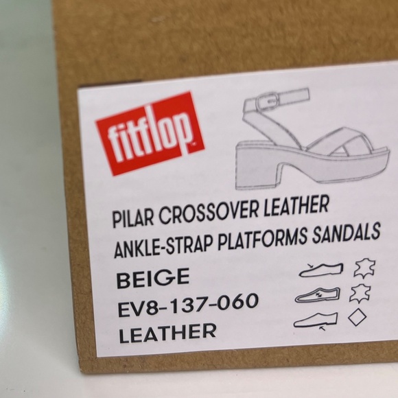 PILAR CROSSOVER LEATHER ANKLE-STRAP PLATFORMS SANDALS - Picture 12 of 13